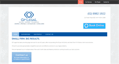 Desktop Screenshot of gplegal.com.au